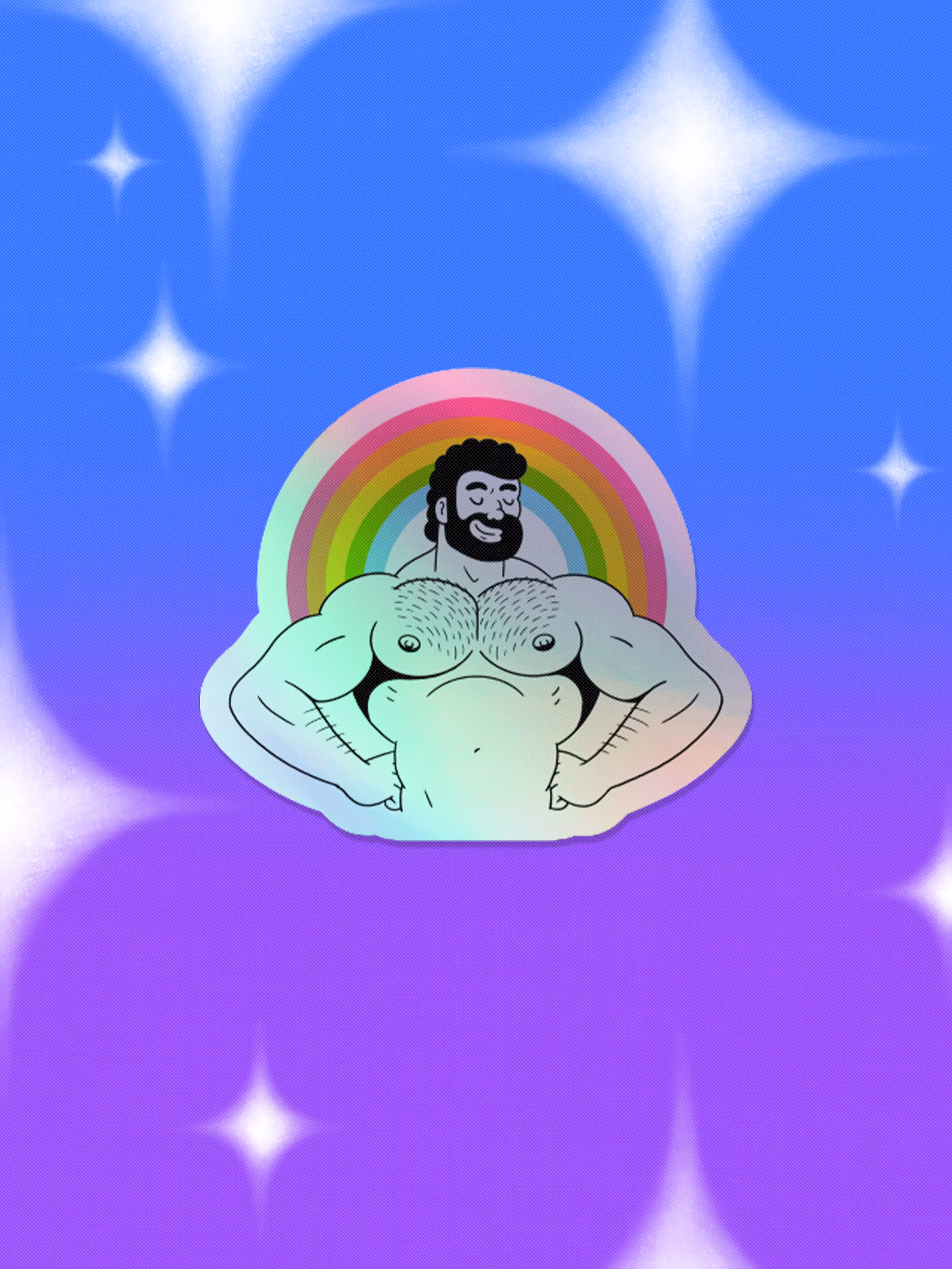 Rainbow Pride Holo Sticker